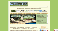 Desktop Screenshot of patiofurniturerehab.com
